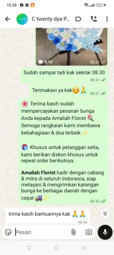 Testimonial Standing Flower sudamanik